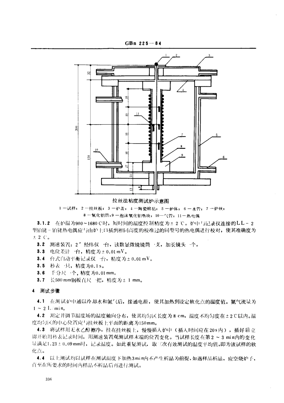 GBN 225-1984石英玻璃软化点测试方法(拉丝法)_第2页