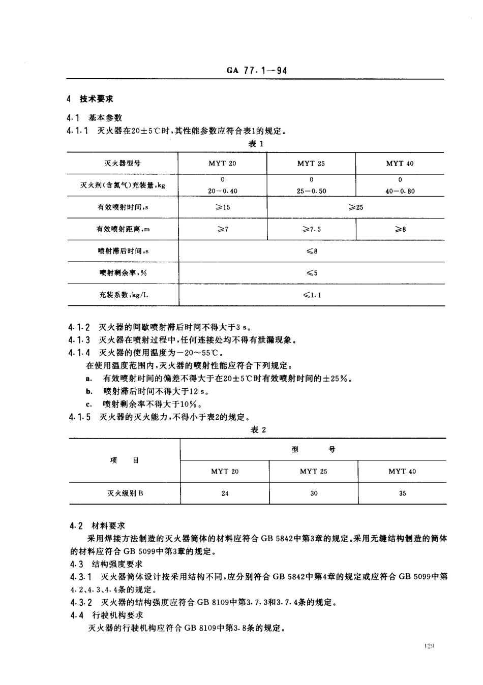 GA 77.1-1994推车式1211灭火器_第2页