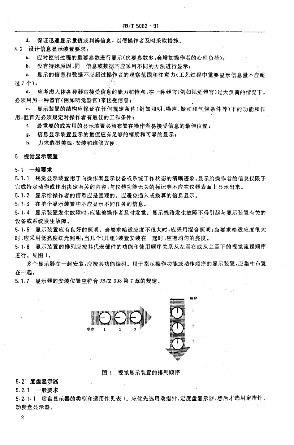 JB/T 5062-1991信息显示装置 人机工程一般要求_第3页