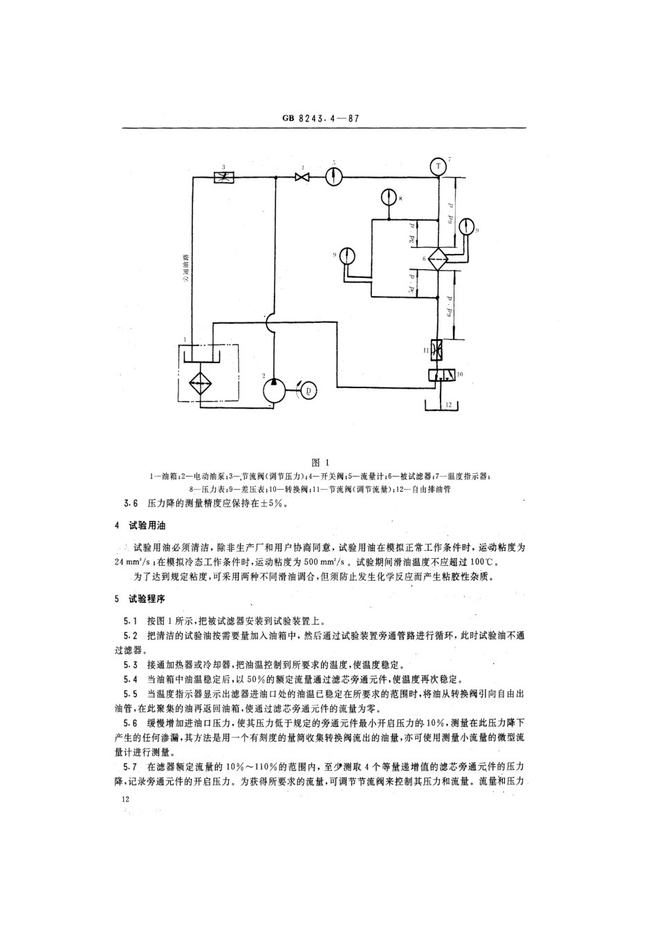 GB/T 8243.4-1987柴油机全流式滑油滤器试验方法 滤芯旁通件特性_第2页