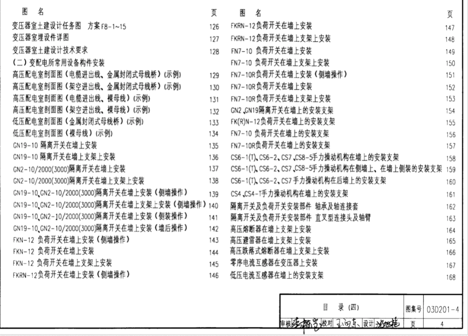 03D201-410/0.4kV变压器室布置及变配电所常用设备构件安装_第3页