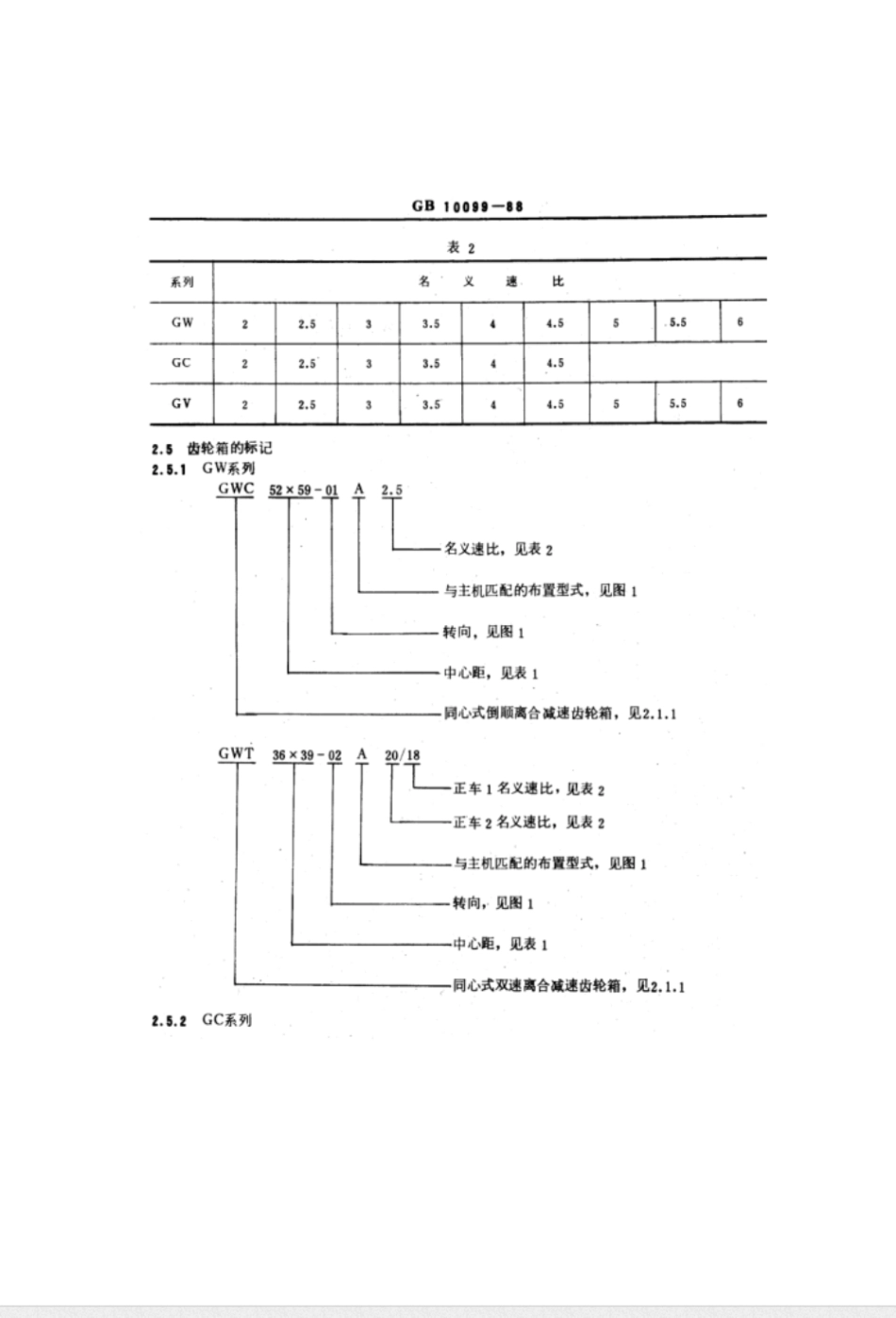 GB 10098～10099-1988船用中速柴油机齿轮箱系列和技术条件 [合订本]_第3页