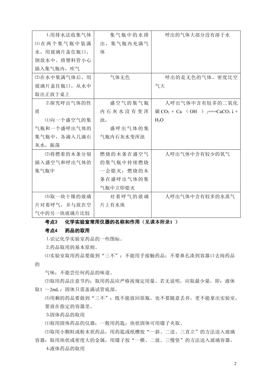 下载第一单元走进化学世界九年级上册化学试卷_第2页