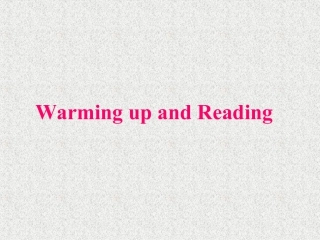 必修1 Earthquakes warming up reading优质课ppt课件下载