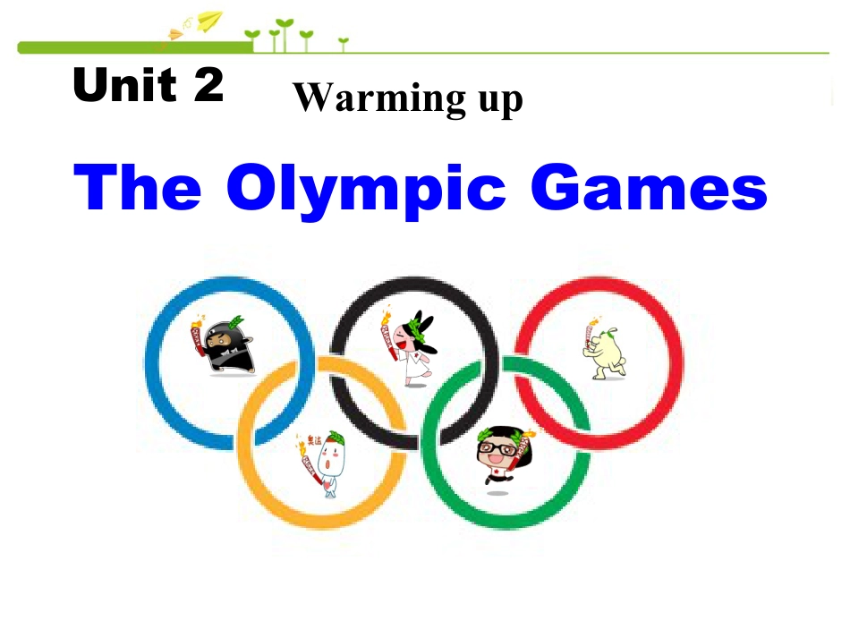 下载英语必修2The Olympic Games warming up公开课ppt_第1页