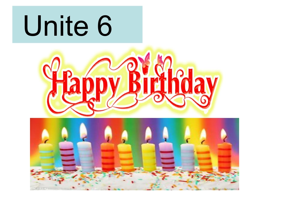 Module6 Unit1 Happy birthdayppt课件(三年级上册外研版英语_第1页